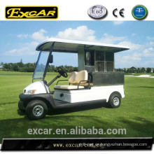 Carro de golf eléctrico de la cantina del carro de golf de 2 seater para el hotel